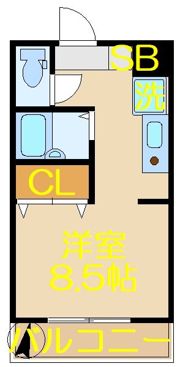 千鶴マンションの間取り画像