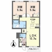 シャーメゾン瀬戸内の間取り画像