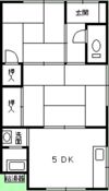川内1丁目渡辺アパートの間取り画像