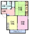 ベルテ伊藤D棟の間取り画像