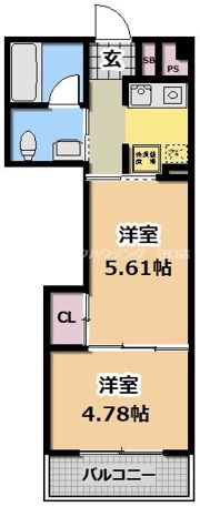 FEEL DOIの間取り画像