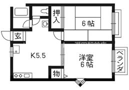ハイツパティオの間取り画像