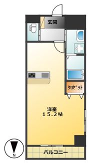 クレール手寄の間取り画像