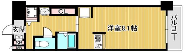 プレサンス東本町VOL.2の間取り画像