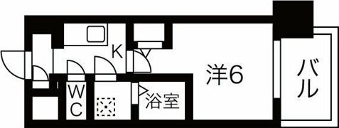 エスリードレジデンス梅田デュオの間取り画像