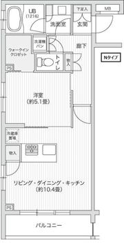 レジディア笹塚Ⅱの間取り画像