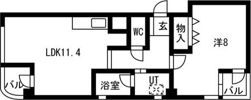 サンローズ八幡の間取り画像