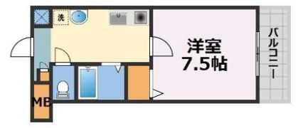 フォレスト西道頓堀の間取り画像