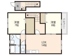 K&M海田東コーポの間取り画像
