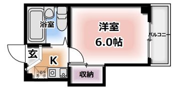 香里園第六マンションの間取り画像