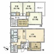 桜丘戸建の間取り画像