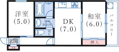 灘サンシャインの間取り画像