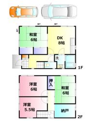 藤の木借家の間取り画像