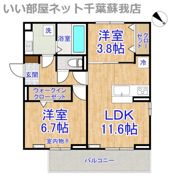 (仮称)D-ROOM神明町Ⅱ Aの間取り画像