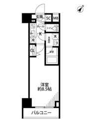 プレール・ドゥーク押上Ⅲの間取り画像