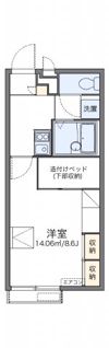 レオパレスアーネストの間取り画像