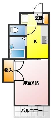 オリオンハイツの間取り画像