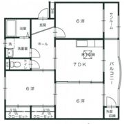川本マンションの間取り画像
