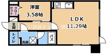 ベルヴィ石山の間取り画像