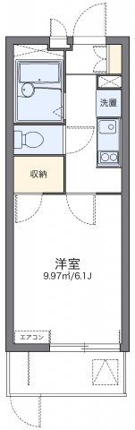 レオパレス長洲西通の間取り画像