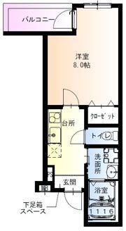 フジパレス吹田中の島公園Ⅴ番館の間取り画像