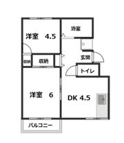 プレジール創和の間取り画像