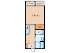 コーポ長谷の間取り画像