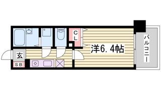 プレサンス新神戸の間取り画像