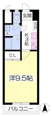 ハーモニーコートの間取り画像
