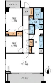 CASSIA横濱ガーデン山の間取り画像