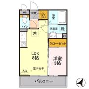 アンフルールの間取り画像