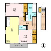 クロワール Ⅱの間取り画像