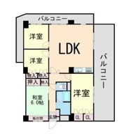 サカエハイツ六甲の間取り画像