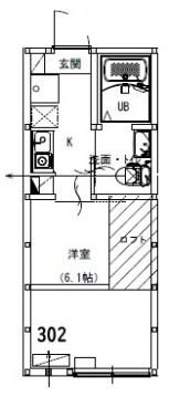 アルサーヴ千葉の間取り画像