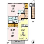 アルカディア E棟の間取り画像