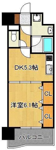 ニューシティアパートメンツ南小倉IIの間取り画像