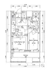 CAPITAL GATE PLACE THE TOWERの間取り画像
