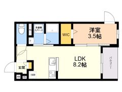 Alivis南福岡northの間取り画像