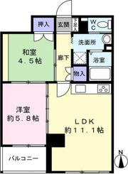 ベルメゾンの間取り画像