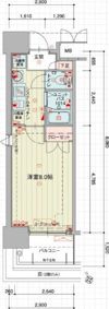 パルティール原駅前の間取り画像