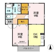 サニーウェル A/Bの間取り画像