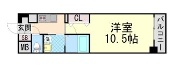 アドバンス三宮Ⅲリンクスの間取り画像