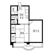 ベアーズマンションの間取り画像