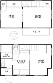 富士見市山室2丁目 服部邸の間取り画像