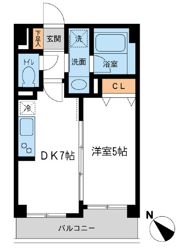 ルクレ初台の間取り画像