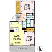 ドヌール・エスパース A棟の間取り画像