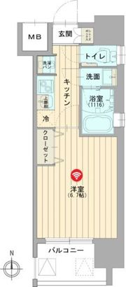 サンレムート・江坂ウエストの間取り画像