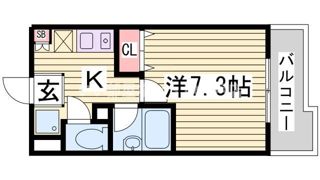 アルパ三宮の間取り画像