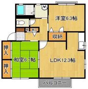 プランタン・蔵 A棟の間取り画像