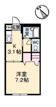 カーサKAWAUTIの間取り画像